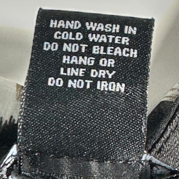 Wet Seal Leopard Ruffle Dress Size Medium Black White Spaghetti Adjustable Strap - Picture 10 of 10